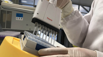 ESR scientist preparing a polymerase chain reaction test as part of diagnostic laboratory testing for 2019 novel coronavirus